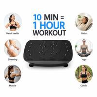 Plateforme vibrante portable pour exercices de vibration corporelle complète, base antidérapante robuste, pour drainage lymphatique