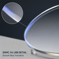 Lentilles optiques 1.56 Clear Base Blue Cut Lens SHMC X4 LRB, anti-lumière bleue, fabricant de lentilles pour lunettes, prix de gros