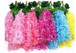 Guirnalda <span class=keywords><strong>de</strong></span> Flores Artificiales <span class=keywords><strong>de</strong></span> Glicinia, Guirnalda Colgante <span class=keywords><strong>de</strong></span> Flores <span class=keywords><strong>de</strong></span> Glicinia <span class=keywords><strong>de</strong></span> Seda Gruesa, Cadena <span class=keywords><strong>de</strong></span> Flores <span class=keywords><strong>de</strong></span> Glicinia para Decoración <span class=keywords><strong>de</strong></span> Bodas y Hogar - Product Image 3