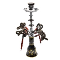 Aksesoris Rokok Grosir Hookah Arab Portabel 54cm Shisha Hookah dengan 4 Selang