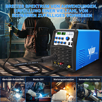 VECTOR MIG TIG MMA CUT - Poste à souder compact et portable 5 en 1 - Inverseur IGBT - Machine à souder TCM250