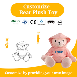 Orsacchiotto <span class=keywords><strong>di</strong></span> Peluche con Logo Personalizzato, Bambola in Cotone PP, Souvenir per Eventi Commemorativi, Festività e Compleanni - Product Image 1