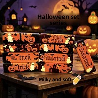 Nouveau jouet anti-stress en PU souple à rebond lent, motif citrouille fantôme d'Halloween, super collant, pour les 14 ans et plus, 13,5 cm