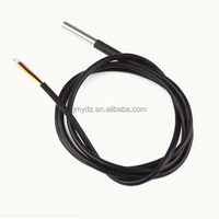 3 meter Paket baja tahan karat tipe tahan air DS18b20 sensor temperatur sensor suhu DS18B20 kawat tahan air