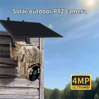 Caméra solaire étanche pour la faune Caméras de vision nocturne haute résolution 4MP pour la surveillance de la faune en plein air