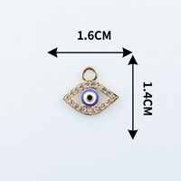 Accessoires de mode DIY : Pendentif unique en alliage ajouré motif œil de démon pour colliers et bracelets