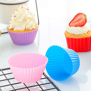 Moule à muffins en silicone écologique Orealmi <span class=keywords><strong>MC</strong></span>-9cm, doublures rondes pour cupcakes avec sac OPP pour gâteaux et desserts, ustensiles de pâtisserie à domicile - Product Image 6