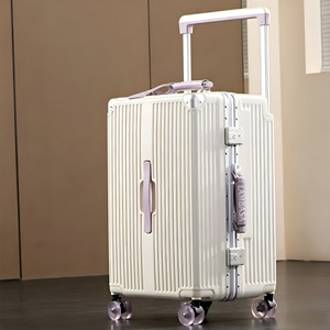 Business Hard Shell Carry-On Spinner Suitcase <b>with</b> 360 Degree <b>Wheels</b> TSA <b>Lock</b> Hard Handle Modern Design - Product Image 2