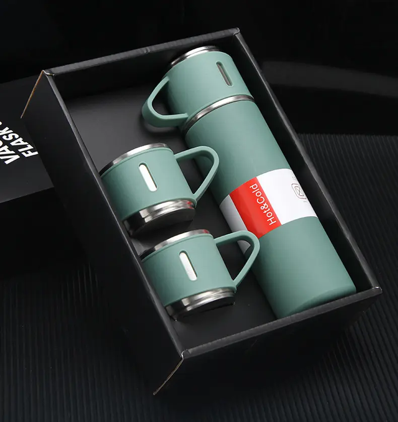 Promotie Gift Set Vrouwen Business Gift Set Rvs Twee 200Ml Koffie Cup Mok Een Thermos 500Ml Water fles