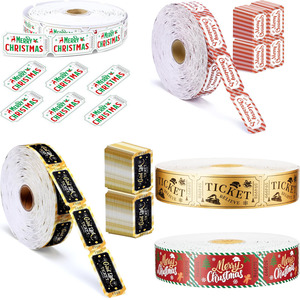 Boletos de Rifa Numerados en Secuencia con Impresión de Logotipo Personalizado a Doble Cara, Coloridos, para Eventos, Lotería, Premios de Arcade, Cupones - Product Image 5