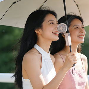 Ventiladores Mini Eléctricos Personalizados con Batería, Recargables por USB, Portátiles, de Mano, para Exteriores, Domésticos, Plegables de Plástico - Product Image 6