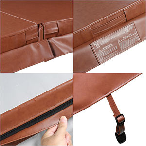 <span class=keywords><strong>Couverture</strong></span> de <span class=keywords><strong>spa</strong></span> TSPK au design moderne, certifiée ASTM, avec couvercle en cuir pour piscines et spas extérieurs, motifs ronds/carrés, garantie 1 an - Product Image 5