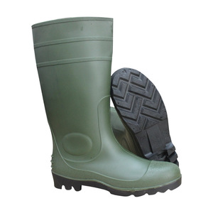 Giày bảo hộ lao động mũi thép tùy chỉnh, chống va đập, chống thấm nước PVC, kiểu chiến thuật, dùng cho săn bắn, câu cá, nông nghiệp, ủng cao cổ chiến đấu - Product Image 6