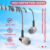 Écouteurs filaires 3,5 mm, écouteurs intra-auriculaires avec micro, compatibles avec iPhone/iPad/Android/ordinateur portable/PC