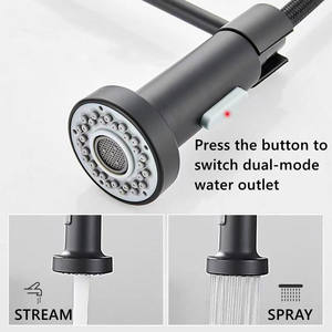 Vente en gros Robinet d'évier de cuisine commercial moderne Robinet à ressort à tirette flexible en laiton Robinet de cuisine <span class=keywords><strong>gourmet</strong></span> torneira <span class=keywords><strong>gourmet</strong></span> - Product Image 6