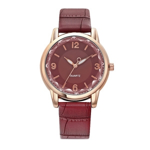 Reloj de cuarzo minimalista con correa de cuero para mujer – Elegante reloj de pulsera de moda con esfera redonda - Product Image 6