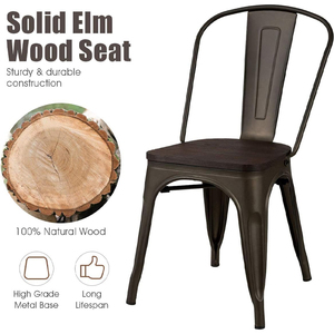 Ghế nhà hàng phong cách công nghiệp, kiểu nông trại, cổ điển, retro, quán cà phê, kim loại, ghế ăn - Product Image 5