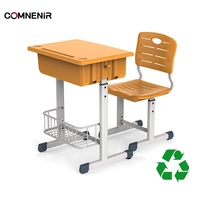 Fourniture directe d'usine table et chaise classique uni pour étudiants de bonne qualité pour mobilier scolaire salle de classe