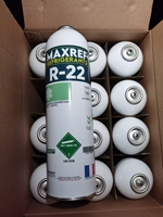 Bouteille en aluminium de qualité industrielle, impression personnalisée sur sérigraphie avec bouchon à vis pour l'emballage de gaz R134a de 800 g