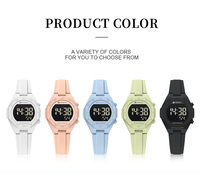 Jam Tangan Digital Sport Mewah Wanita CURREN 6102 dengan Tali Silikon Tahan Air 3BAR Stopwatch Kalender Fitur Outdoor untuk Wanita