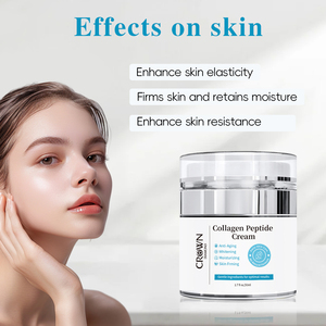 Özel etiket Vegan organik yüz Pigment kaldırma Anti Aging kırışıklık aydınlatma sıkılaştırıcı beyazlatma peptid kollajen yüz kremi - Product Image 4