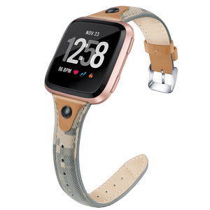 Nouvelle mode <span class=keywords><strong>Bracelet</strong></span> intelligent <span class=keywords><strong>Bracelet</strong></span> accessoires pour <span class=keywords><strong>Fitbit</strong></span> <span class=keywords><strong>Versa</strong></span> <span class=keywords><strong>2</strong></span>/<span class=keywords><strong>Versa</strong></span> Lite/<span class=keywords><strong>Versa</strong></span> <span class=keywords><strong>Bracelet</strong></span> de montre en <span class=keywords><strong>cuir</strong></span> de toile - Product Image 2