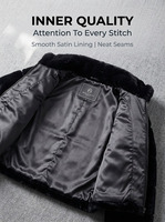 Veste matelassée en fausse fourrure noire à col montant, sans perte de poils, haute densité, avec fermeture éclair, poches, pour femme, minimaliste, chaude, hiver