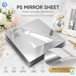 PS <b>Plastic</b> Safety <b>Mirror</b> <b>Sheet</b> 210x297mm Rigid Shatterproof <b>Mirror</b> for School Classroom Geometry Science Teaching Supply - Product Image 1