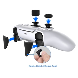 Black Protect From Scratching and <strong>Scuffing</strong> Silicon Skin Cover Kit for PS5 <strong>Controller</strong> Protective case - Product Image 3