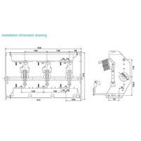 Interruptor de Circuito al Vacío Extraíble Industrial para Interiores SPM V-12D/630-31.5 SF6, 630A, 12kV, IP33, 20kA/25kA para Equipos de Conexión