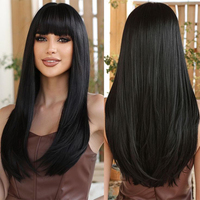 Pelo brasileño 13x4 13x6 HD Swiss Lace Frontal Bang pelucas SDD hueso recto Natural cabello humano peluca con flecos