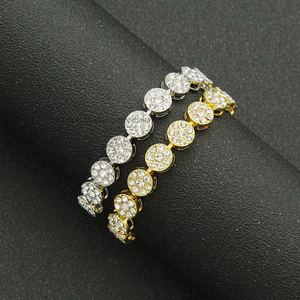 Three-dimensional Full Plum Blossom Shape Men's <b>Bracelet</b> Hipster Cool Nightclub Decoration <b>Bracelet</b> Tanjing - Product Image 2
