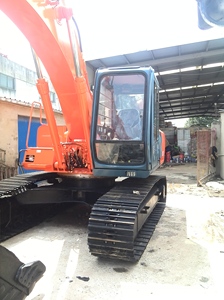 ฮิตาชิใช้งานได้หลากหลาย12ton HITACHI Zx120 120มือสองรางไฮดรอลิกขนาดกลางแบคโฮขุดจากญี่ปุ่นทนทาน
