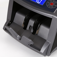 Machine de comptage de billets portable FJ-2828 avec grand écran LCD, compteurs de billets, compteur d'argent