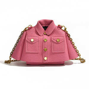 Bolso de Mano Mini con Diseño de Chaqueta para Mujer, Bolso Bandolera Pequeño para Niñas, Mini Bolso de Hombro Infantil - Product Image 5