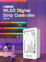GLEDOPTO-Controlador de tira WLED, luz LED de más de 100 modos de iluminación dinámica, control de aplicación WiFi DIY 800 IC para Magic RGB