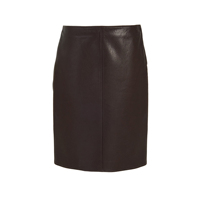 Jupe droite gothique mi-longue taille haute pour femme en daim véritable, faite à la main, avec fermeture éclair, respirante, infroissable, en tissu doux