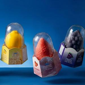 Promo Panas Es Krim Bentuk Buah 3D Rasa Mangga Lemon Jeruk Mandarin Stroberi Anggur Persik Dengan Harga Kompetitif untuk Supermarket - Product Image 1