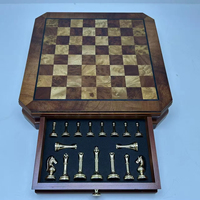 Offre Spéciale : Ensemble d'échecs en bois de 12 pouces pour intérieur, avec horloge d'échecs et boîte, idéal pour offrir, écologique, durable, pliable, logo personnalisable