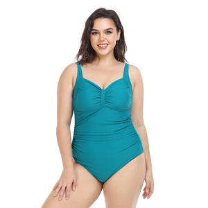 Maillot de bain une pièce pour femmes, taille plus, couleur unie, design mince, nouvelle collection, pour la plage, 2026 - Product Image 5