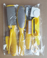 Kit d'outils de pédicure professionnel en acier inoxydable, lime à pieds, éliminateur de callosités, grattoir pour peaux mortes, portable, multi-usages pour la maison et le bricolage