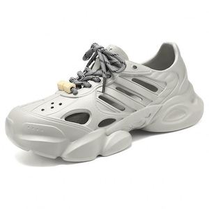 Nouvelles sandales de course pour hommes, style été, à lacets, bout rond, chaussures décontractées sportives, perforations, semelle respirante, amorti, anti-odeur - Product Image 1