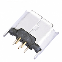 Conectores Micro 5P, Conector Hembra Mini USB 5P, Tipo B Vertical SMD, Puerto de Carga USB