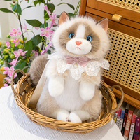 Tas Ransel Boneka Kucing Cetak Baru Berkualitas Tinggi, Tas Berbentuk Kucing Mirip Asli untuk Anak Perempuan, Tas Ransel Harian Lucu untuk Bepergian