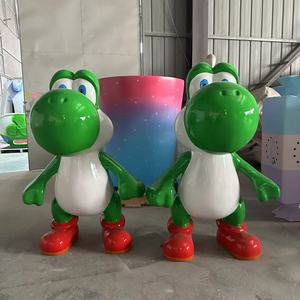 Estatua de Fibra de Vidrio de Tamaño Real de Super Mario, Luigi y <span class=keywords><strong>Yoshi</strong></span>, Decoración para Centros Comerciales, Parques, Famosa en Internet, Figura Personalizada de Fábrica - Product Image 2