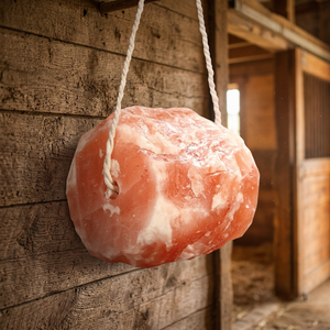 Sel rose de l'Himalaya 100% naturel de haute qualité, forme ronde, sel à lécher pour chiens, chevaux et bovins, fabriqué par Himalayan Salt - Product Image 1