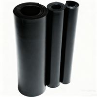 Feuille de caoutchouc EPDM conductrice, produit d'usine, bonne absorption acoustique, feuille autocollante