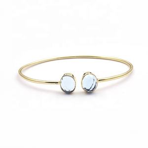 Bracelet en onyx noir bijoux plaqué or ovale deux bracelet en pierres précieuses noires bijoux main designer bracelet bracelet bijoux - Product Image 5