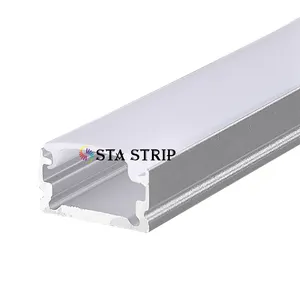U Channel Alu Extrusion Housing Flexible Led Strip Light Profile Aluminum Surface Mounted Aluminium Led Profile Cabinet Lamp
