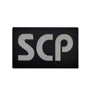Ferro riflettente per il Logo SCP fondotinta Tactical tack <span class=keywords><strong>Patch</strong></span> bracciale ricamato in inglese lettera Design per borse e cappelli - Product Image 6